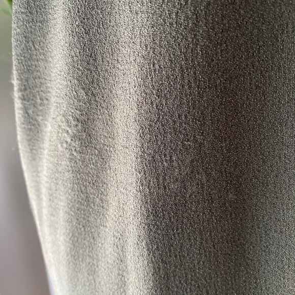 Ganni tie neck crepe shift dress - Picture 2 of 13